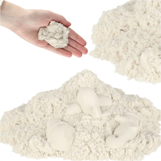 Magisk kinetisk sand til børn 1 kg – Hvid