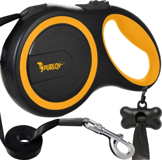 Purlov automatisk selvoprullende hundesnor 8 m til 50 kg - 1 stk.