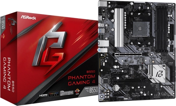 ASRock B550 Phantom Gaming 4 – ATX bundkort til AMD AM4 med HDMI og M.2