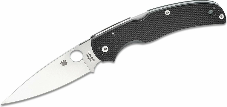 Spyderco Native Chief foldekniv 10,4 cm satin, sort G-10 - 1 stk.