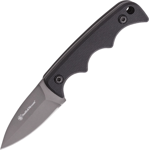 Smith & Wesson H.R.T. Spear Point halskniv 5 cm med titannitrid-belægning
