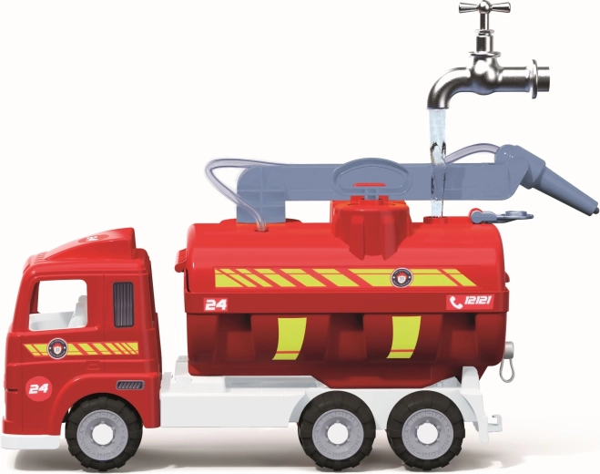 Fungerende vandkanon med håndpumpe