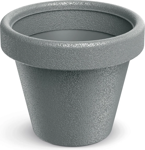 Plastikblomsterkrukke Originia 39 cm – grå sten