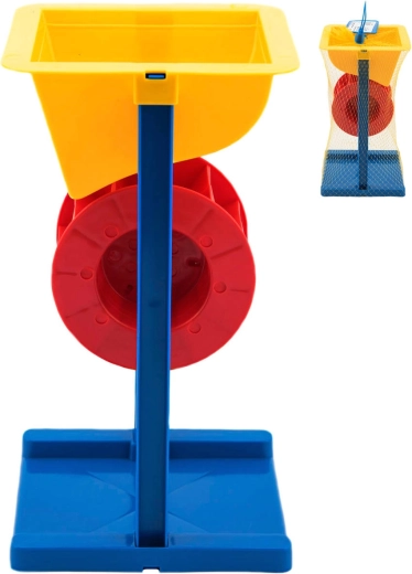 Lori plastmølle med tragt til sand - 1 stk.