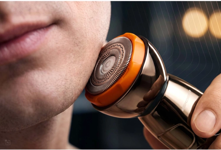 Glat barbering takket være folie-/barberhovedet