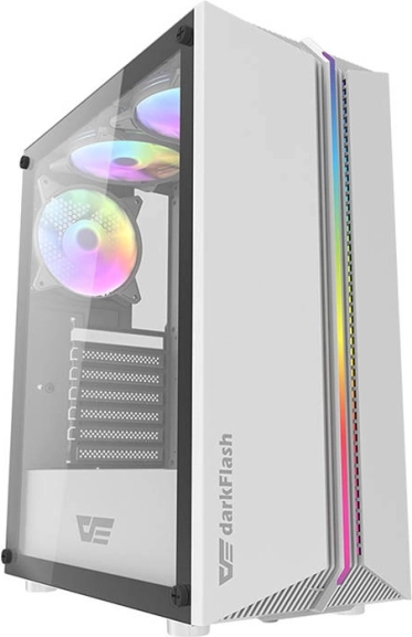 computer kabinet darkFlash DK151 ARGB, hvid