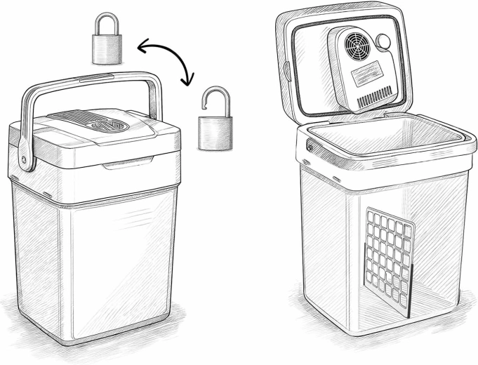 Sikker og praktisk konstruktion til rejsen