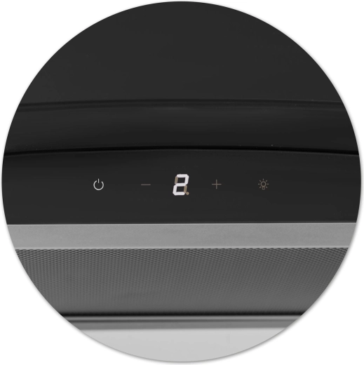 Touch-betjening og 3 hastigheder