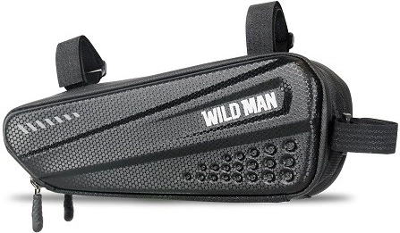 Wild Man vandafvisende stel-/rammetaske til cykel 1,2 l sort