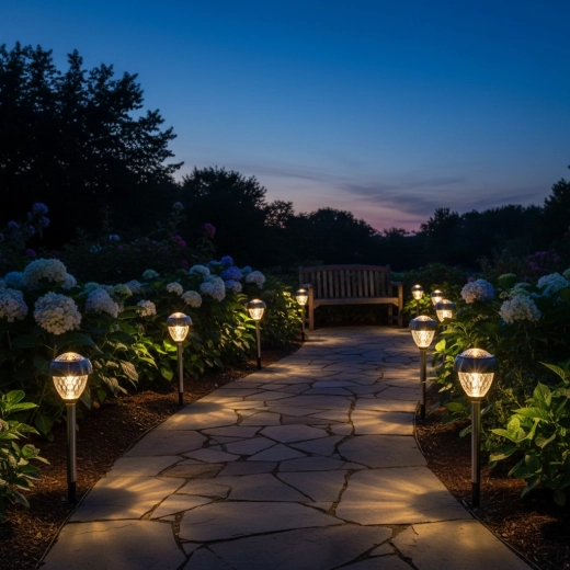 Diskret varm belysning til stier og have