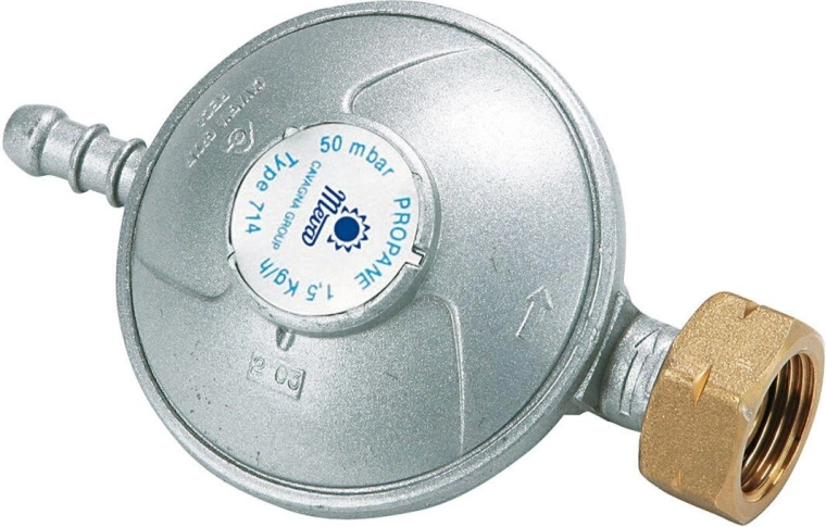 PB-trykregulator 50 mbar med studs og møtrik W21,8 LH