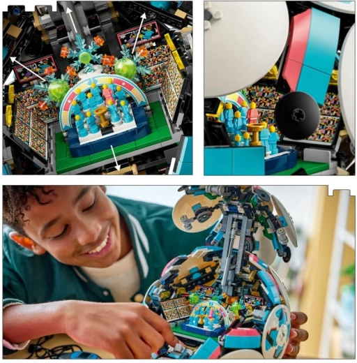 Skjult mini-stadion med fejring