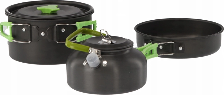 Kompakt sæt til madlavning i naturen