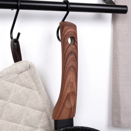 Komfortabelt håndtag i trælook