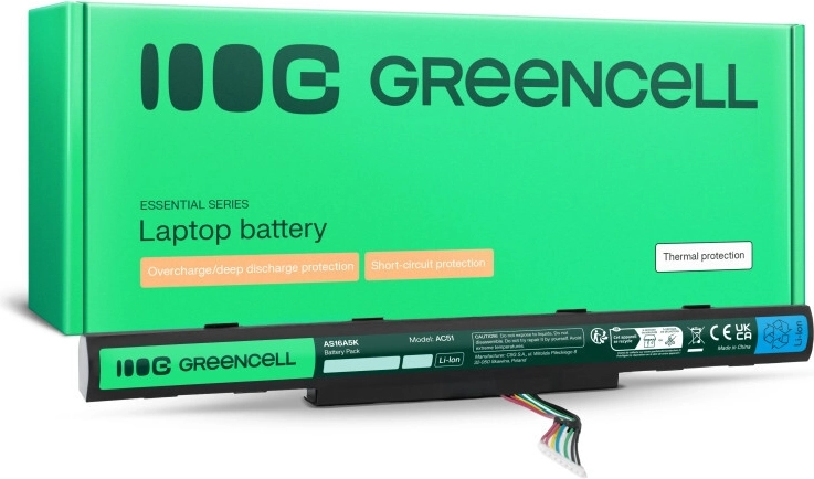 Green Cell-batteri til Acer Aspire E5-553 14,6 V 2,2 Ah