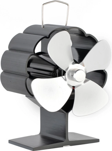 ALFA pejseblæser, termoelektrisk, 4 blade, sølvfarvet