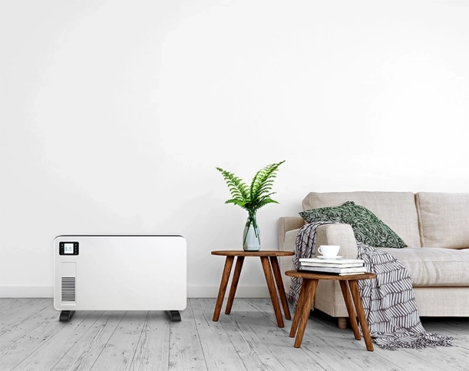 Hurtig opvarmning takket være en effekt på op til 2300 W og ventilator