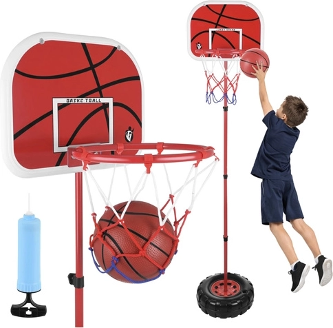 Justerbar børne-basketkurv med stander op til 170 cm ISO TRADE