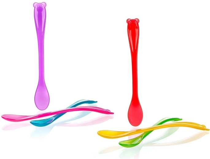 Plastiske børneskeer 4Kids 17 cm, farvemix, 3 stk.