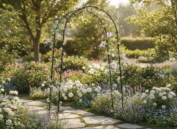 Elegant indgang til haven