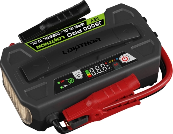 Lokithor J5000 Pro starthjælper 5000 A (LiFePO4, 99,84 Wh)