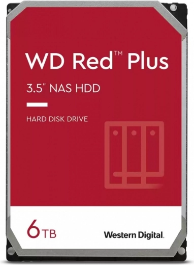 WD Red Plus 6TB Harddisk 3,5"