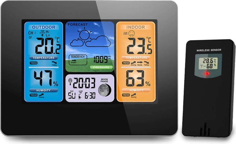 Måling inde og ude med trådløs sensor