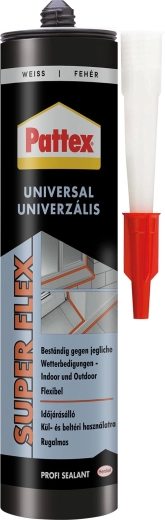 Pattex universel silikonefugemasse hvid til indendørs og udendørs brug 280 ml