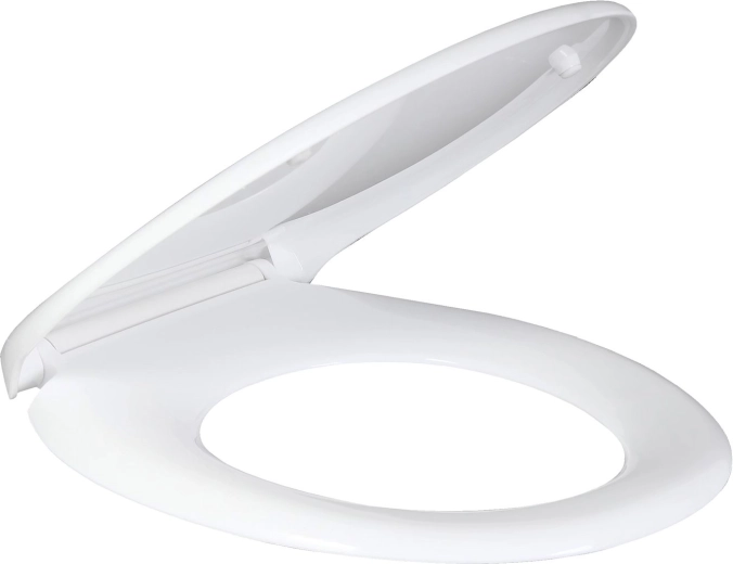 WC-sæde med langsom lukning i duroplast 37 × 43 cm - 1 stk.