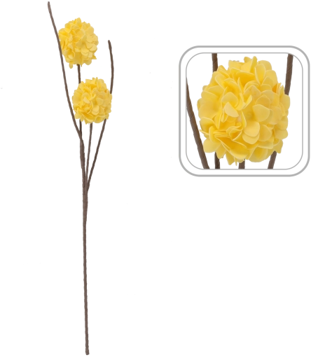 Realistiske gule blomster til en markant dekoration