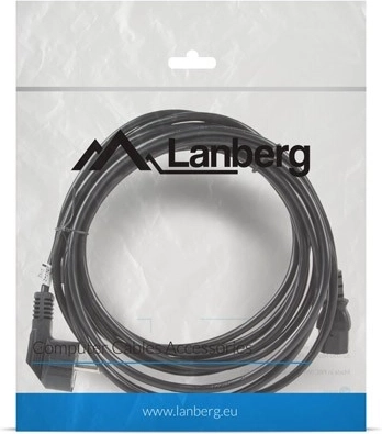 Strømkabel CEE 7/7 – IEC 320 C13, 5 m, VDE, sort Lanberg