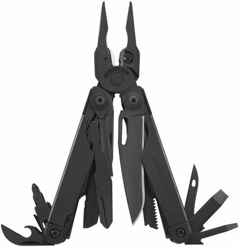 Leatherman Surge multiværktøj, 21 funktioner, fuldmetal, sort