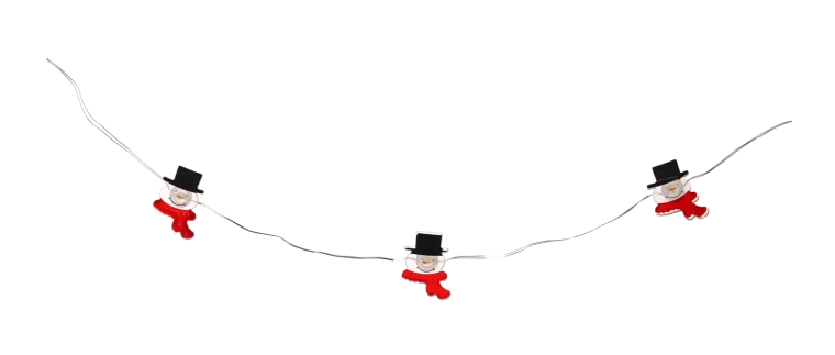 Søde snemænd på hver pære