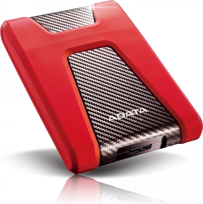 Ekstern harddisk ADATA HD650 2TB 2,5" USB 3.1 – Rød