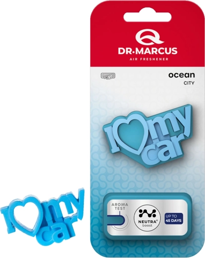 Dr. Marcus City I Love My Car Ocean luftfrisker til bilen