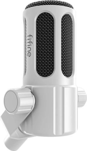 Fifine Tank 1 dynamisk mikrofon XLR hvid