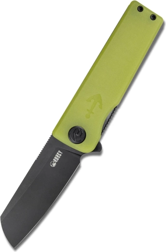 Kubey Sailor lommekniv 7,9 cm, Blackwash, transparent gul, G10, clip