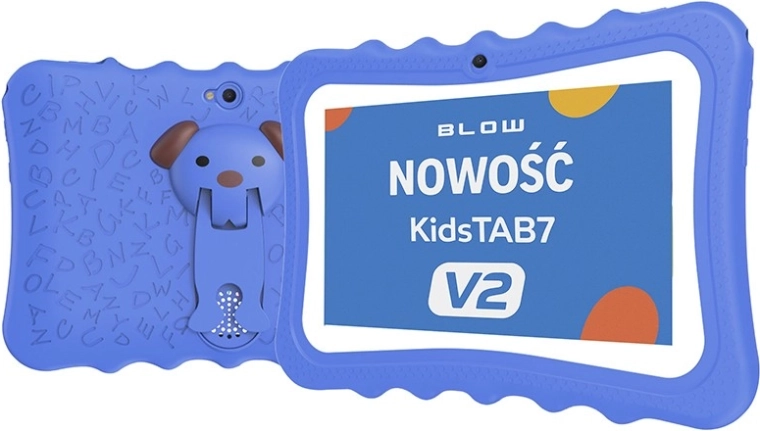 KidsTAB7 v2 børnetablet 4/32 GB med blåt cover og 2 Mpx-kamera