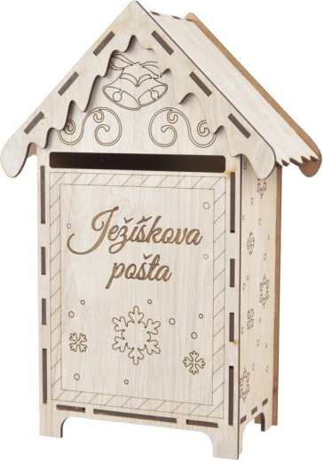 Postkasse i træ til Julemanden