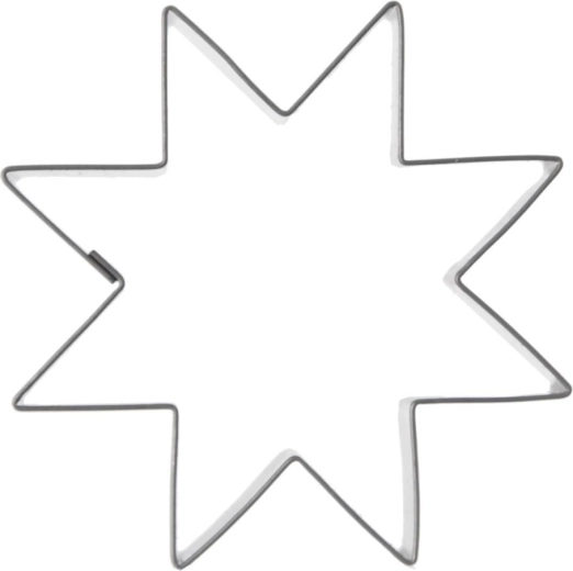 Orion udstikker stjerne i rustfrit stål 6 cm