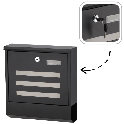 Postkasse FALCON 30,5 × 33,5 × 10 cm - 1 stk.