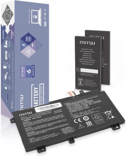 Mitsu-batteri til Asus FX504 FX505 FX80G 3900 mAh