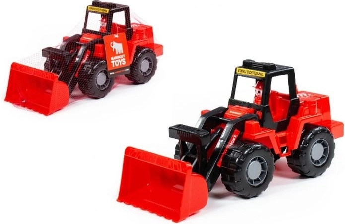 Mammoet Technik legetøjs-traktor med frontlæsser i net