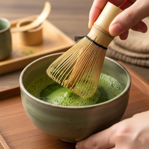Glat matcha med fint skum
