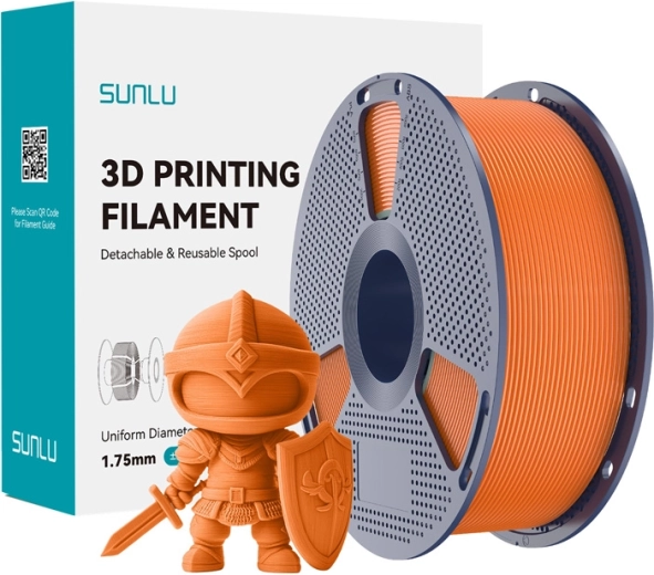Sunlu PLA+ filament solrig orange