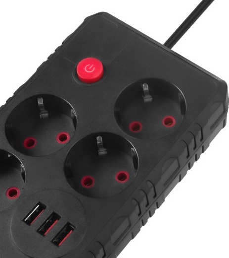 Integrerede 3× USB til hurtig opladning