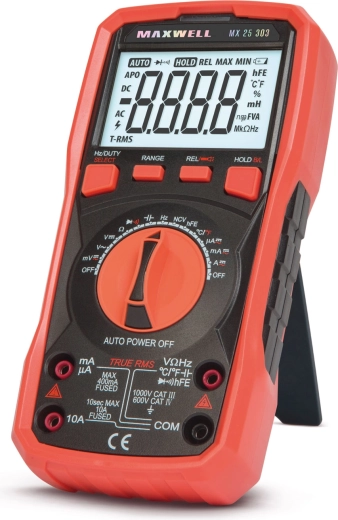 Digitalt True RMS-multimeter med temperaturmåling