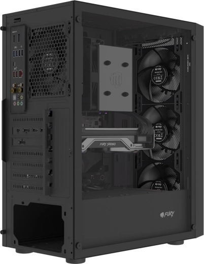 4× forudinstallerede PWM-blæsere Fury SAI S12