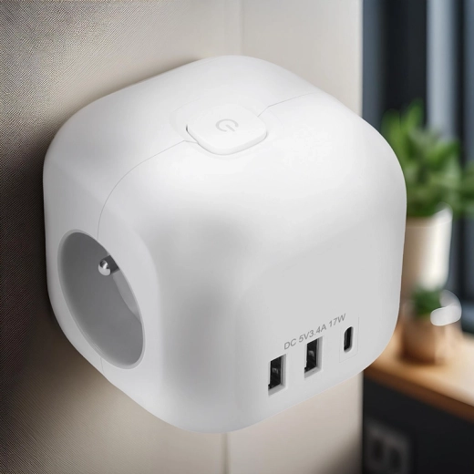 USB-C + 2× USB-A til daglig opladning