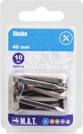 Sømkrog 40 mm blank (10 stk)